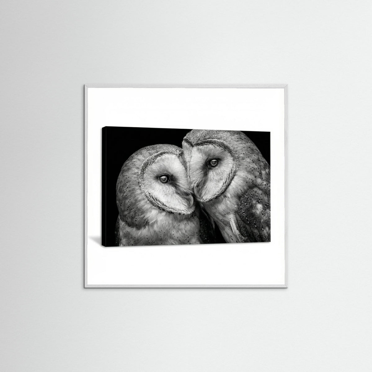 White Wood Square Feathered Connection