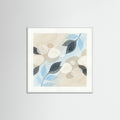 White Wood Square Floral Drifts