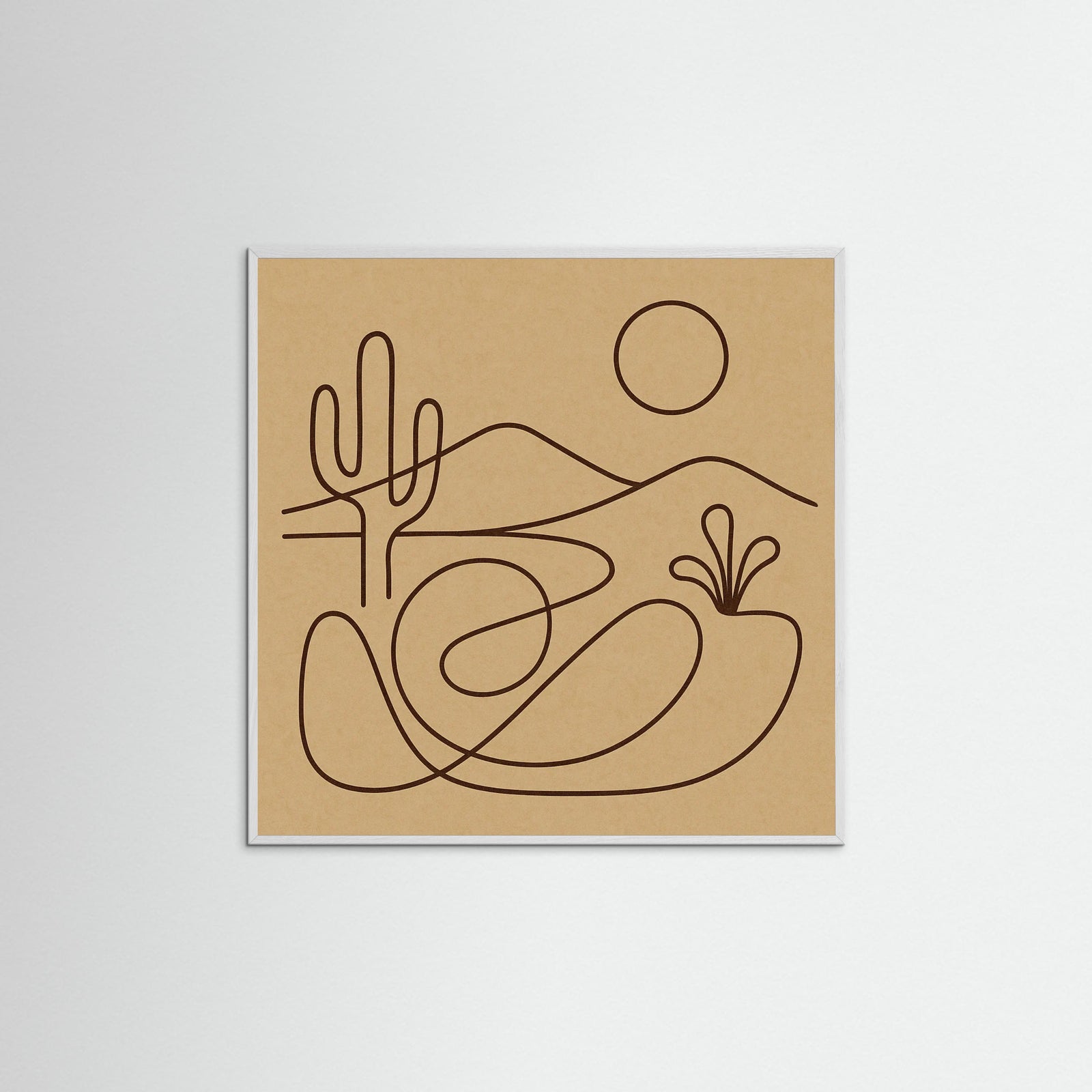 White Wood Square Fluid Conversation