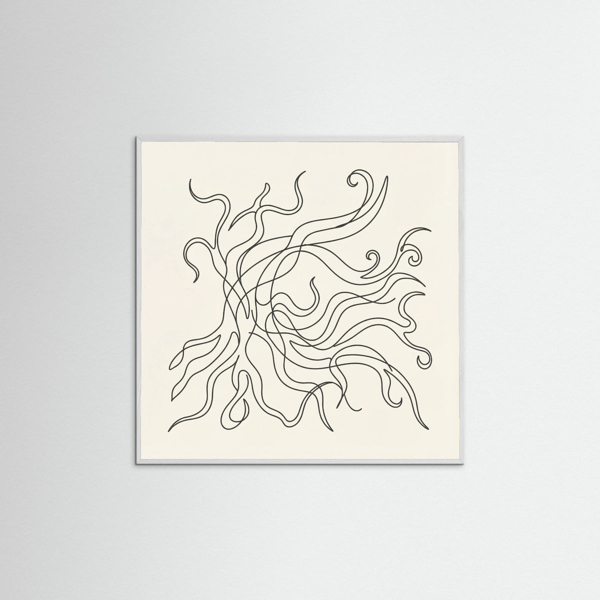 White Wood Square Fluid Gestures