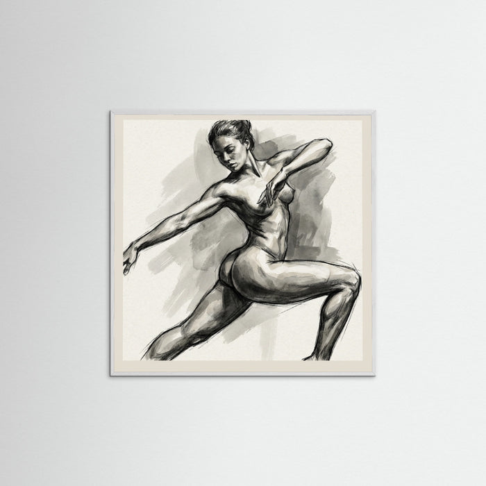 White Wood Square Free Feminine Form
