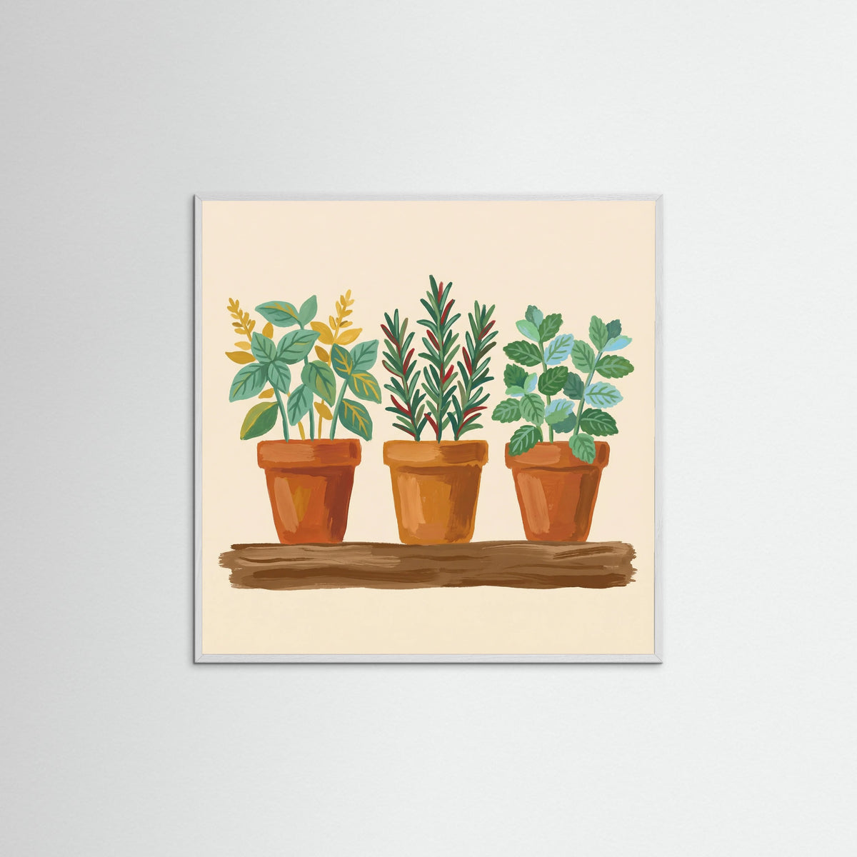 White Wood Square Fruity Arrangement