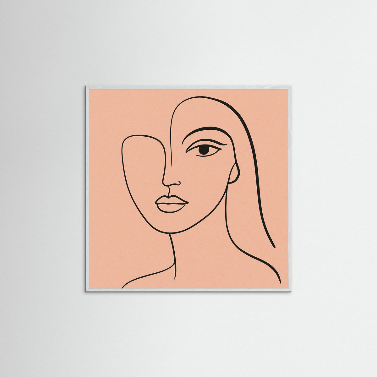 White Wood Square Gentle Curves