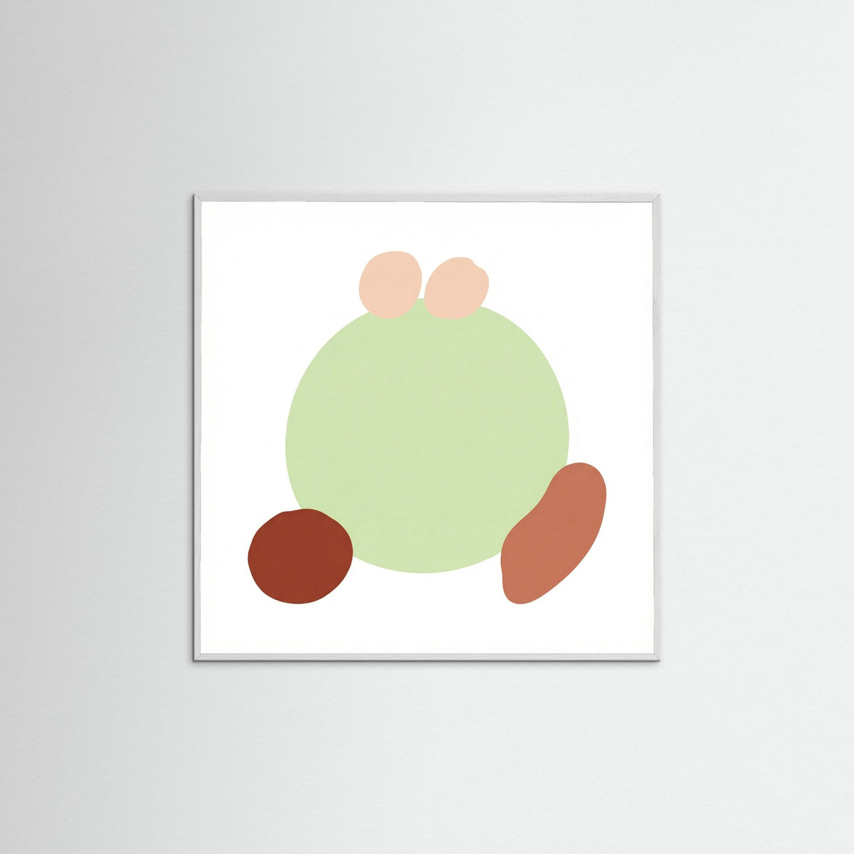 White Wood Square Gentle Harvest