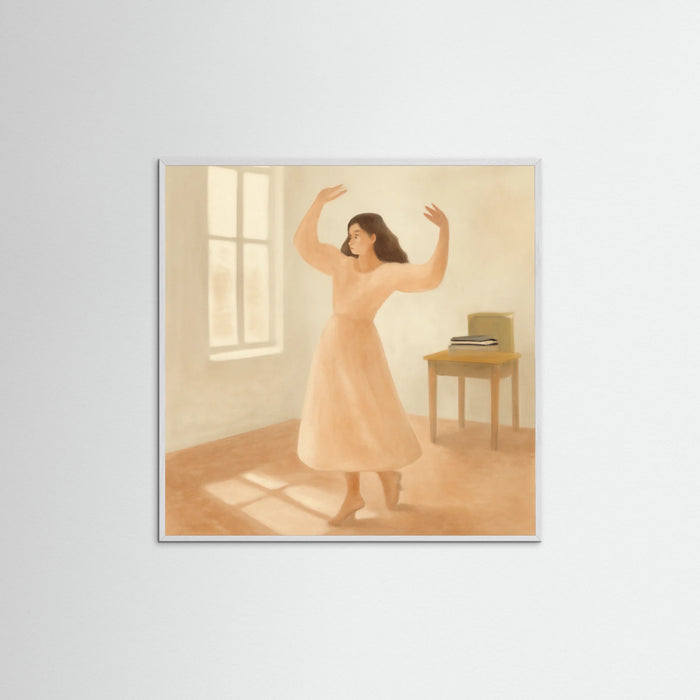 White Wood Square Gentle Rhythm