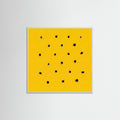 White Wood Square Golden Speckles