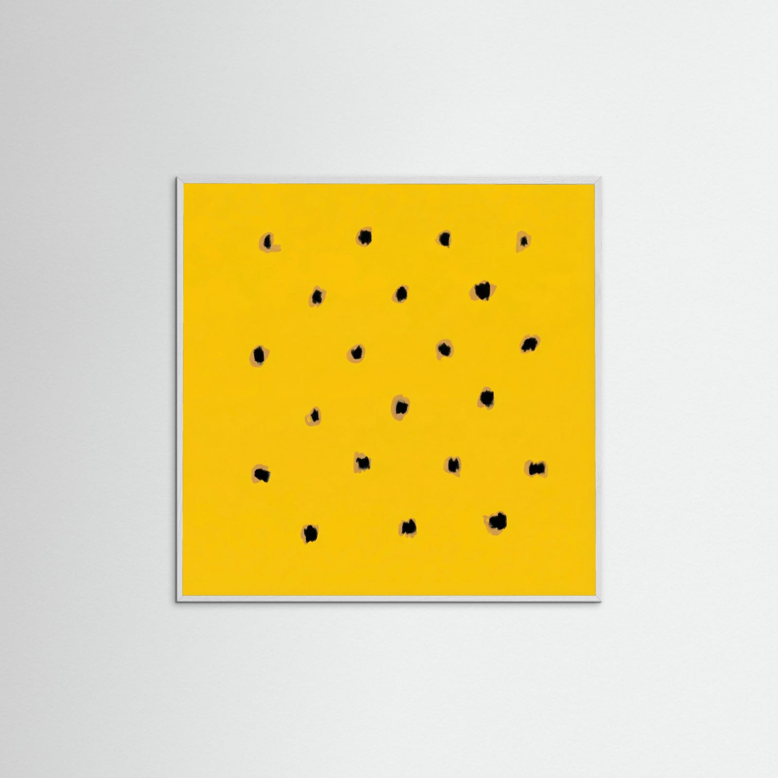 White Wood Square Golden Speckles