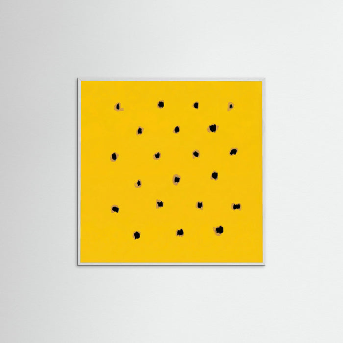 White Wood Square Golden Speckles