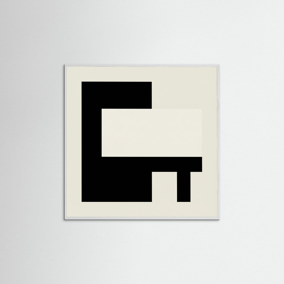 White Wood Square Monochrome Balance