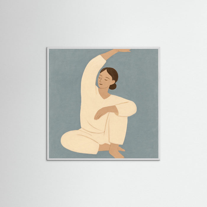 White Wood Square Morning Ease