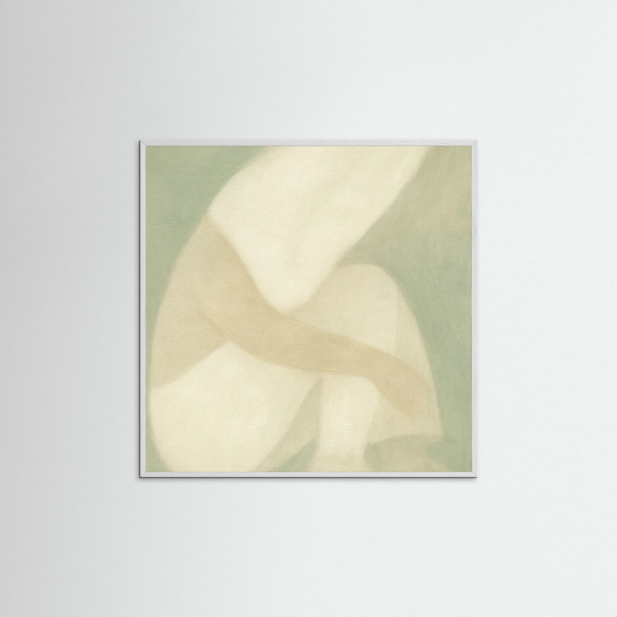 White Wood Square Muted Flow