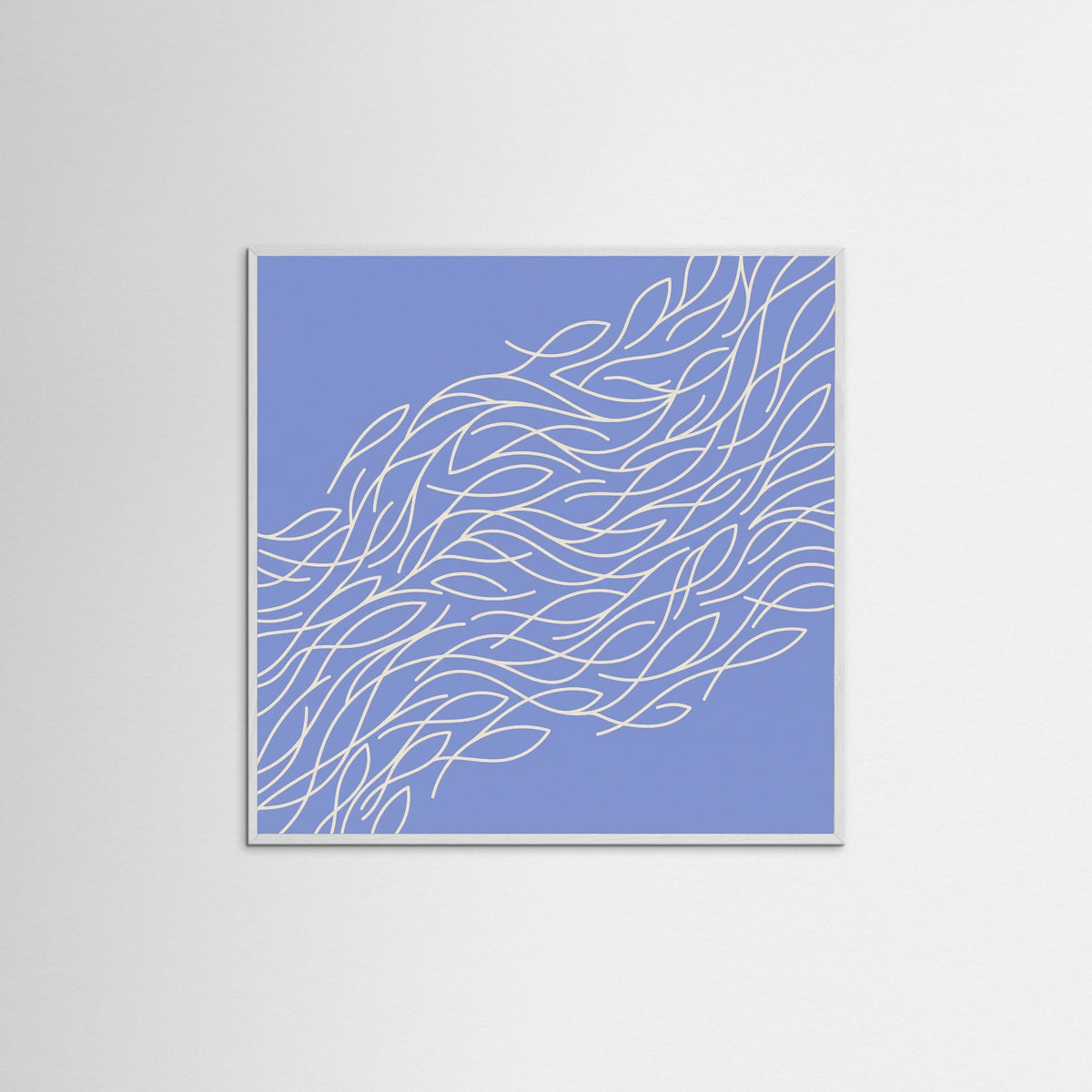 White Wood Square Ocean Fan