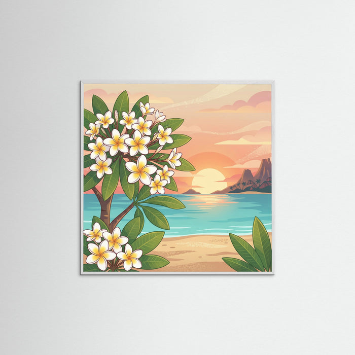 White Wood Square Oceans Call
