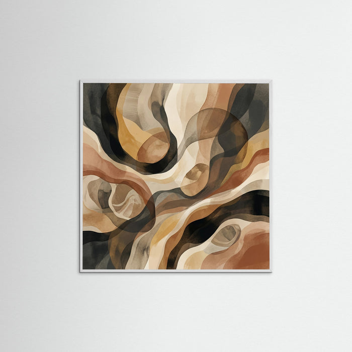 White Wood Square Organic Flow