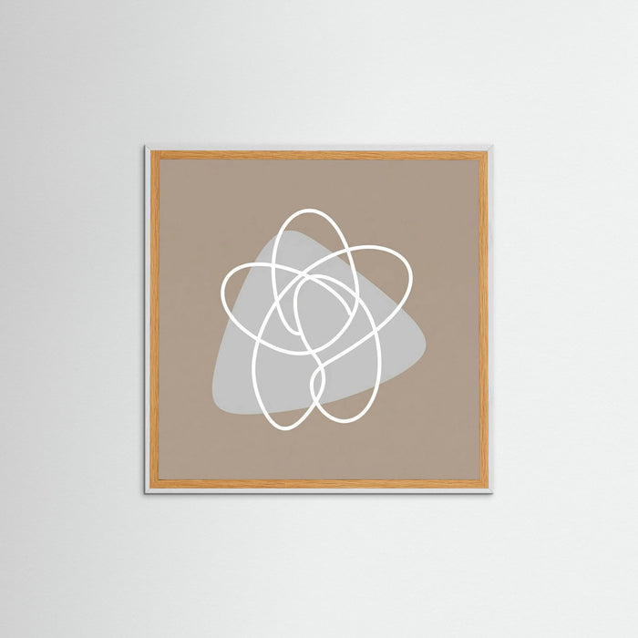 White Wood Square Organic Flow