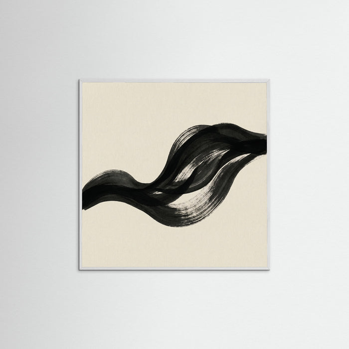 White Wood Square Organic Forms Beige