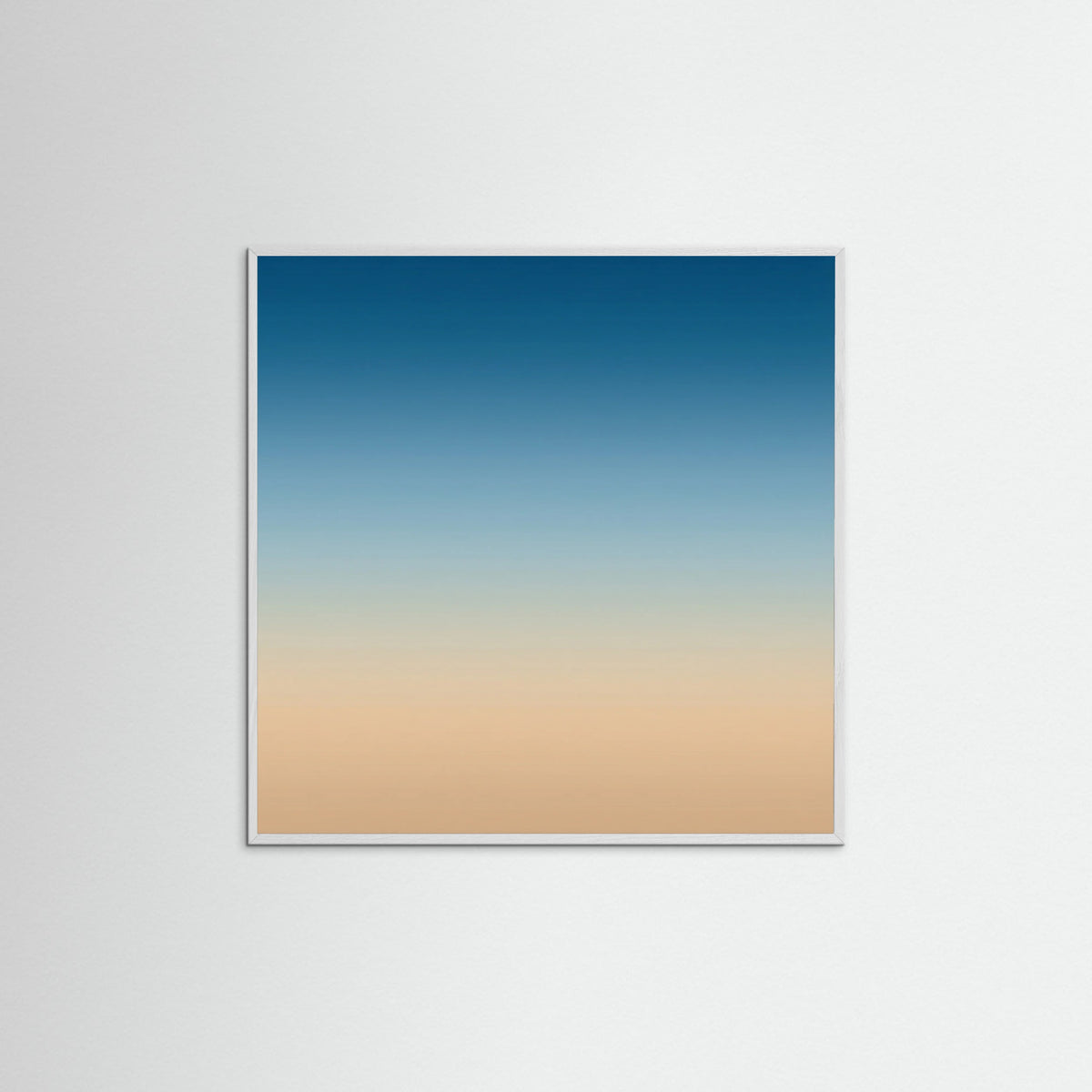 White Wood Square Pink Horizon