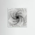 White Wood Square Rhythmic Grids