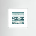 White Wood Square Silent Waves