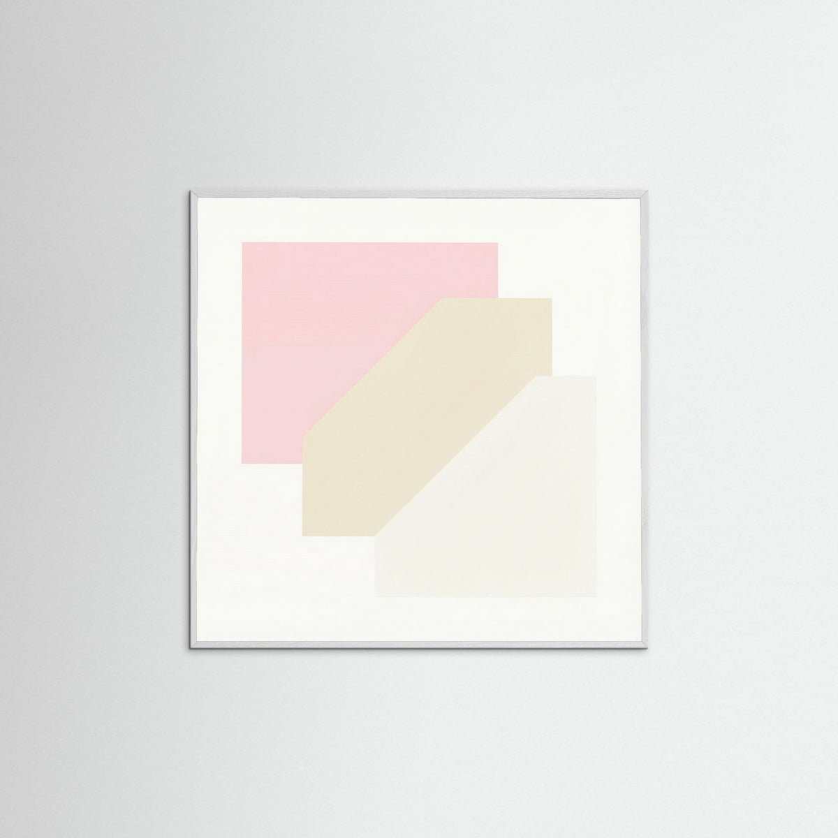 White Wood Square Soft Geometry
