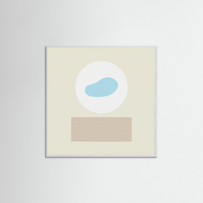 White Wood Square Soft Horizons