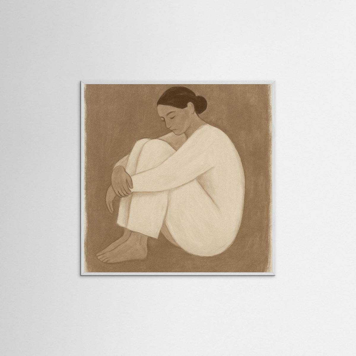 White Wood Square Solitude