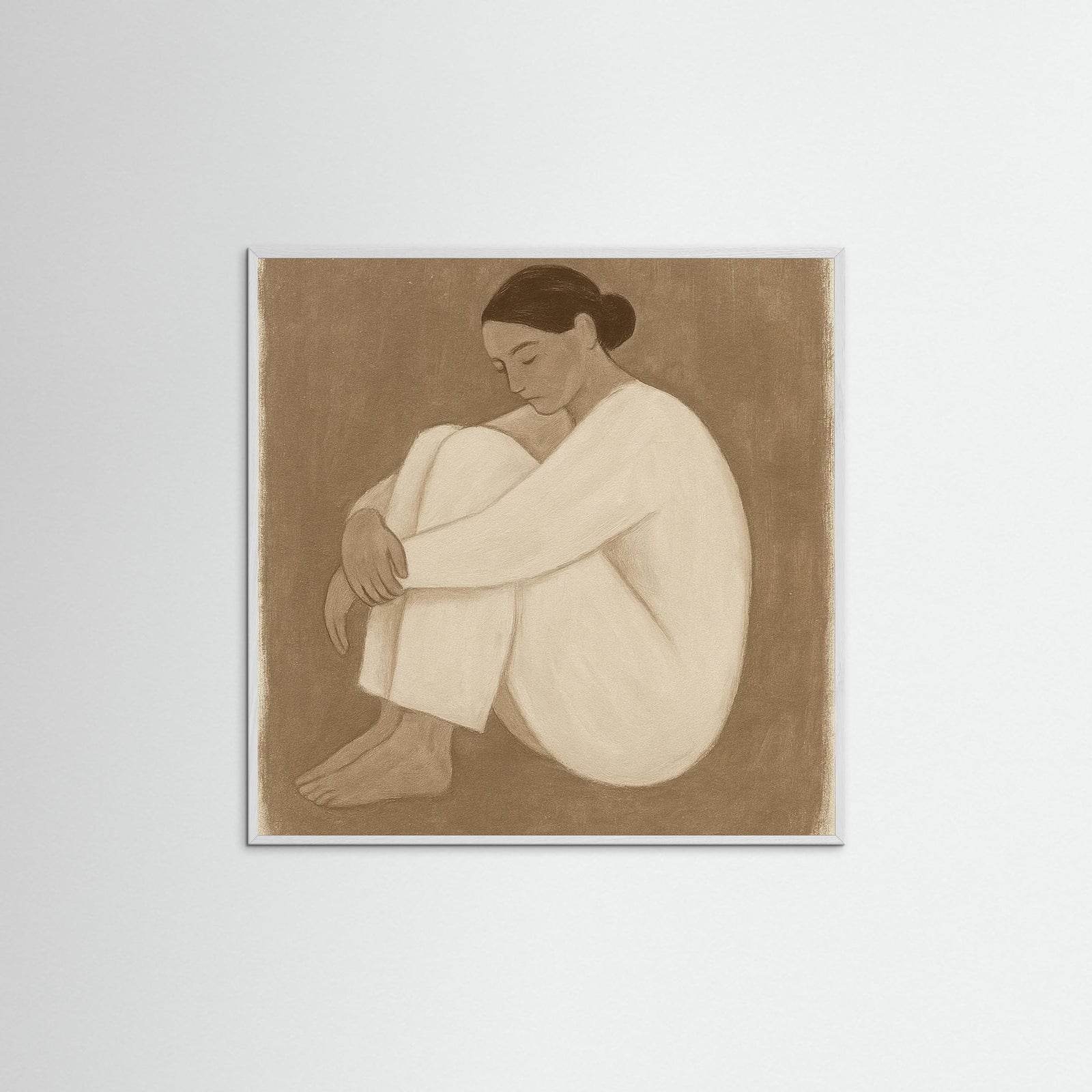 White Wood Square Solitude