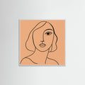 White Wood Square Subtle Strokes