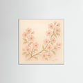 White Wood Square Sunlit Blossoms