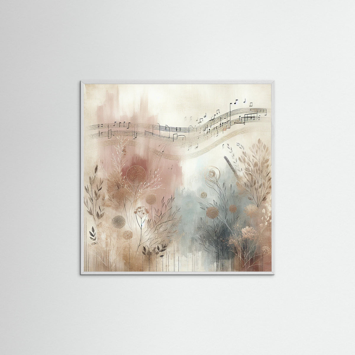 White Wood Square Symphony Echo