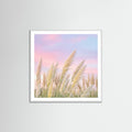 White Wood Square Tropical Twilight