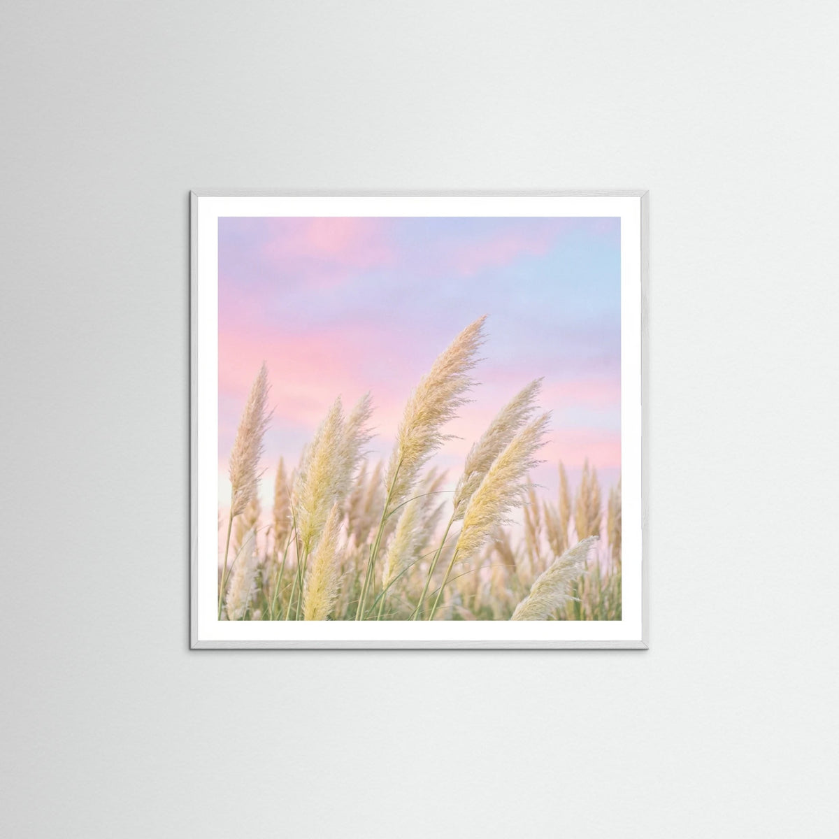 White Wood Square Tropical Twilight