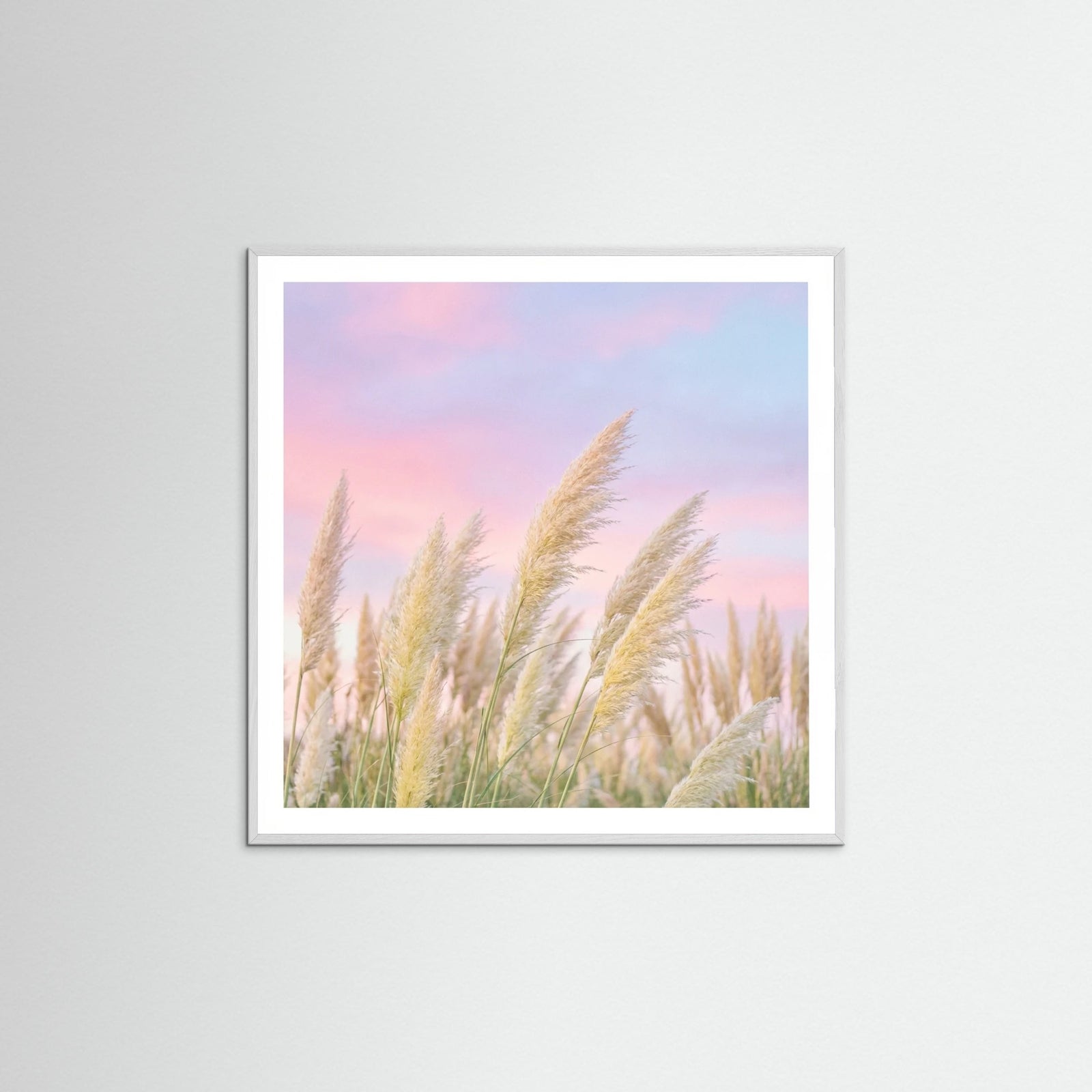 White Wood Square Tropical Twilight