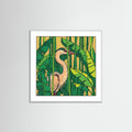 White Wood Square Verdant Embrace