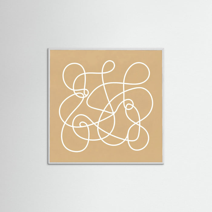 White Wood Square Verdant Gesture