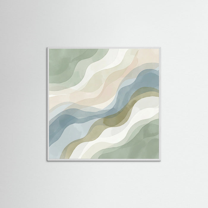 White Wood Square Verdant Planes