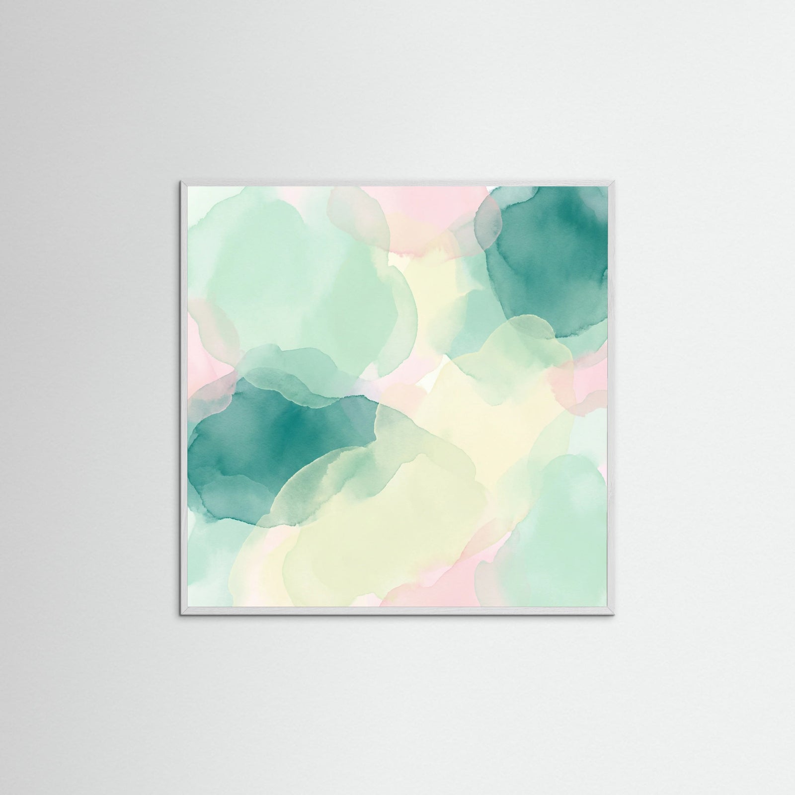 White Wood Square Veridian Hues