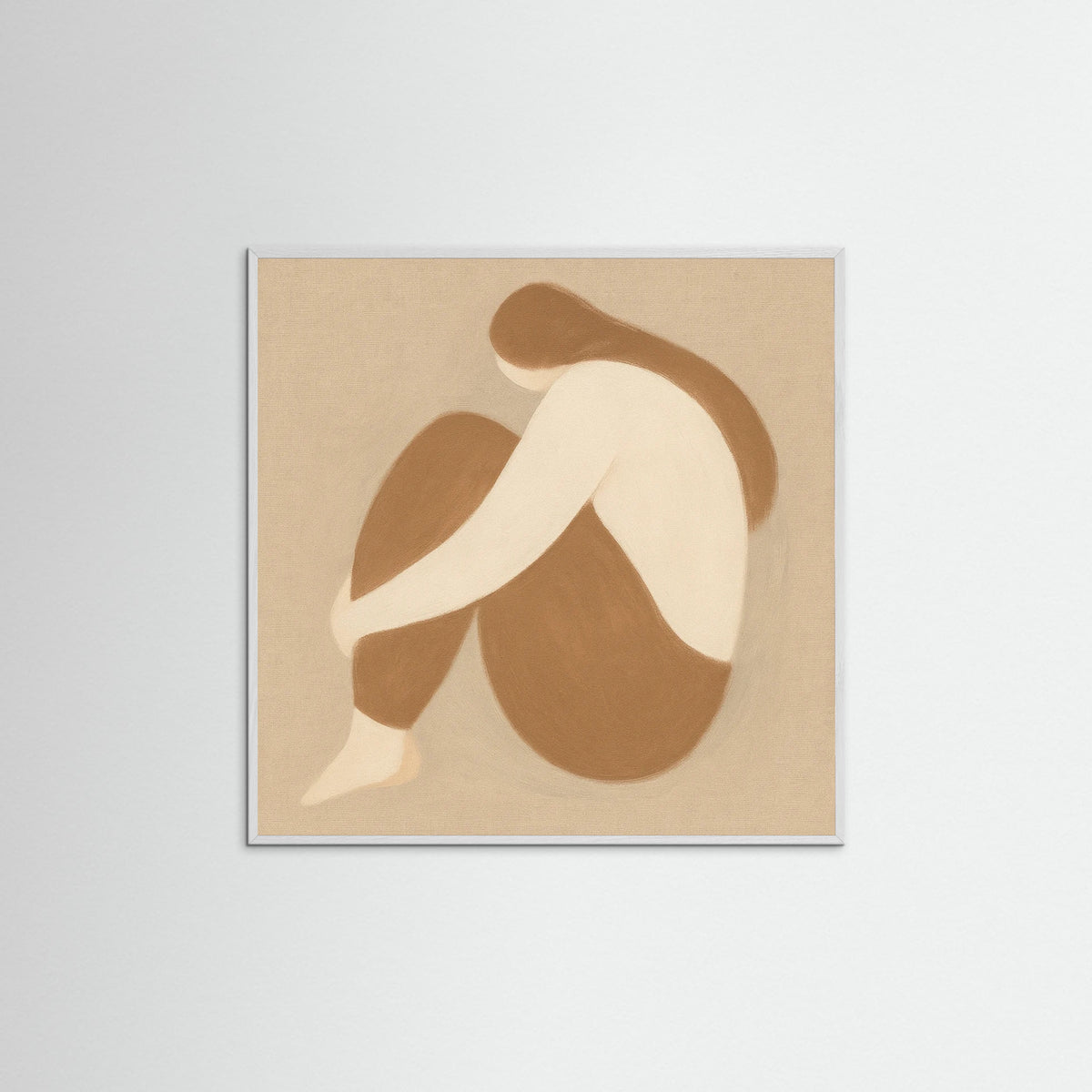 White Wood Square Warm Shape