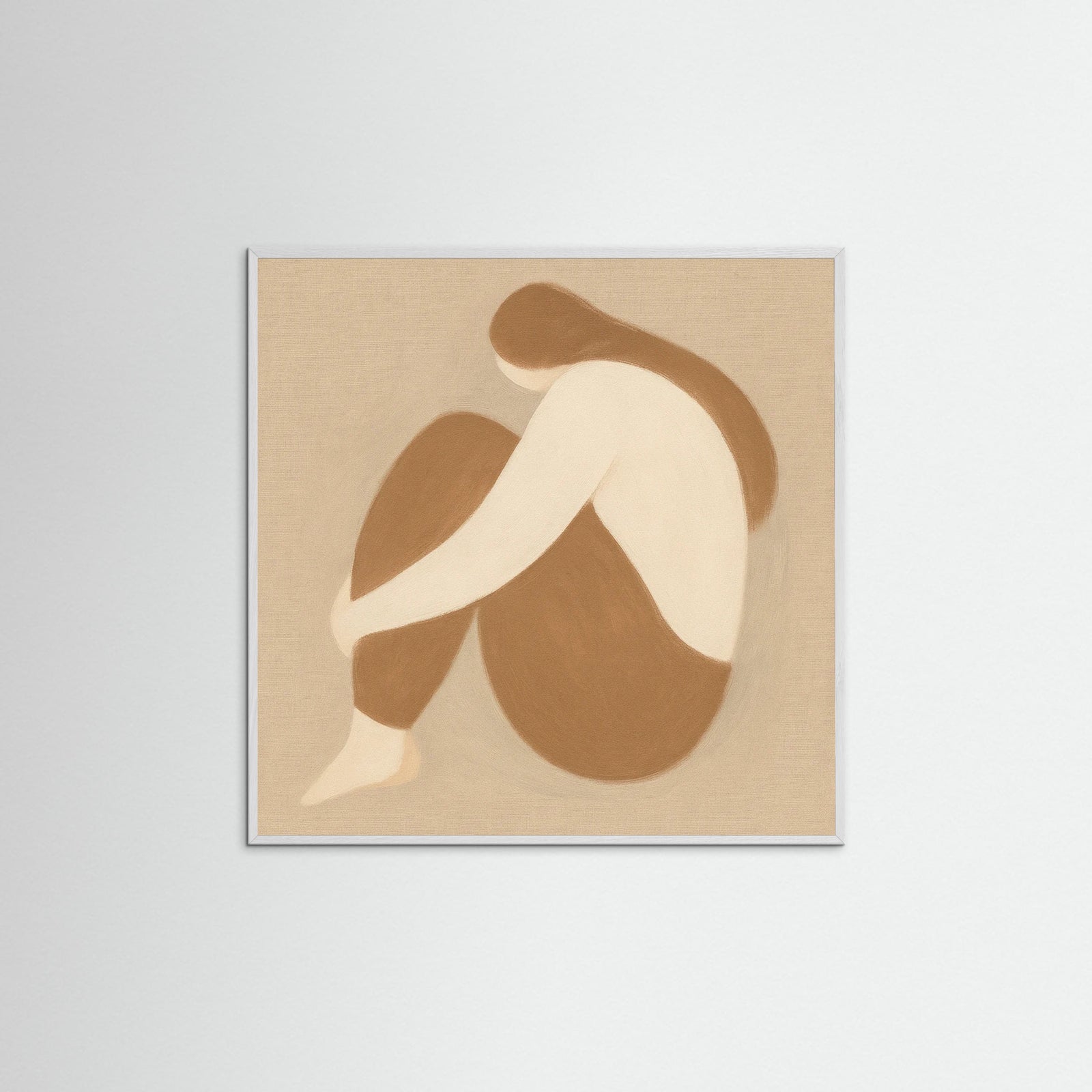 White Wood Square Warm Shape