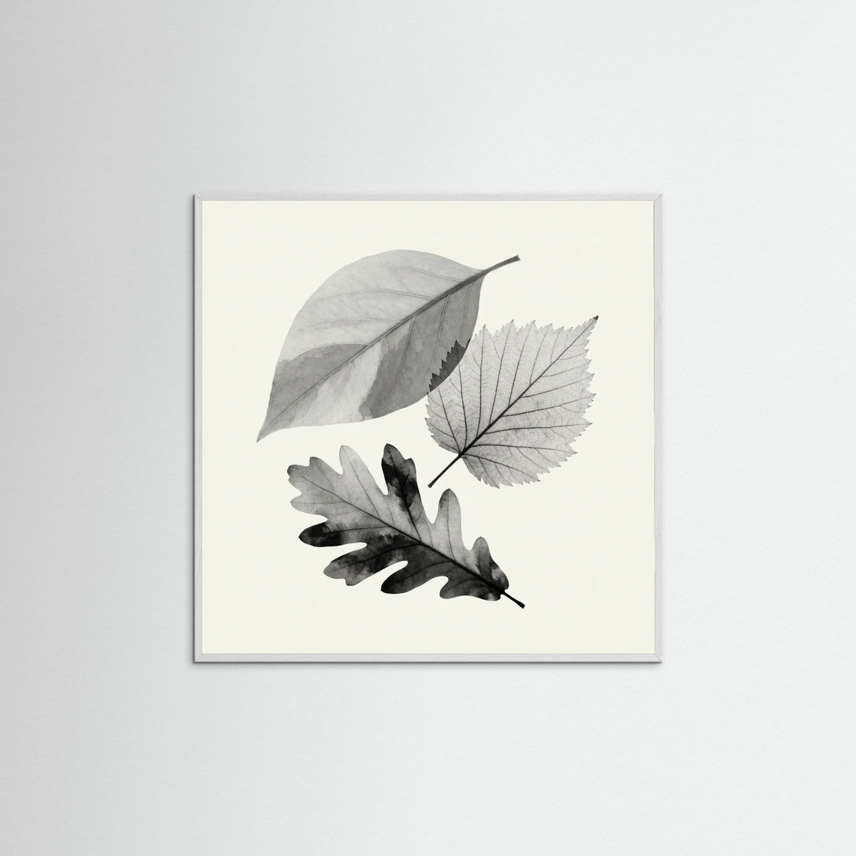 White Wood Square Whispering Petals