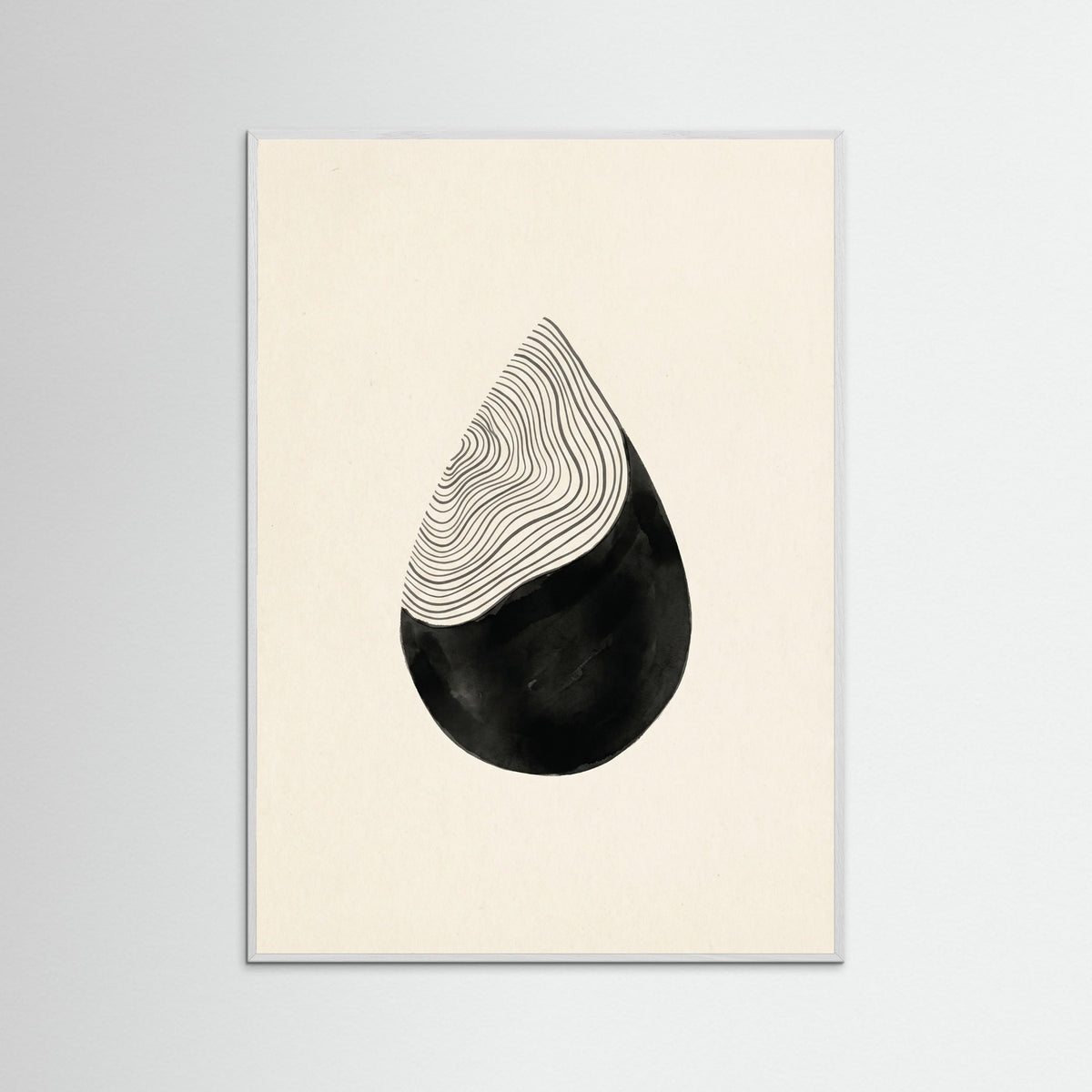 White Wood Stacked Crescents