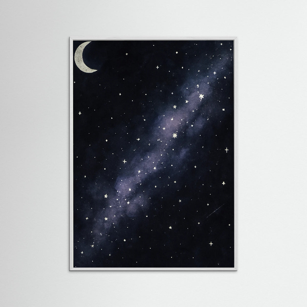 White Wood Starry Night