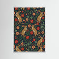 White Wood Strawberry Thief Pattern