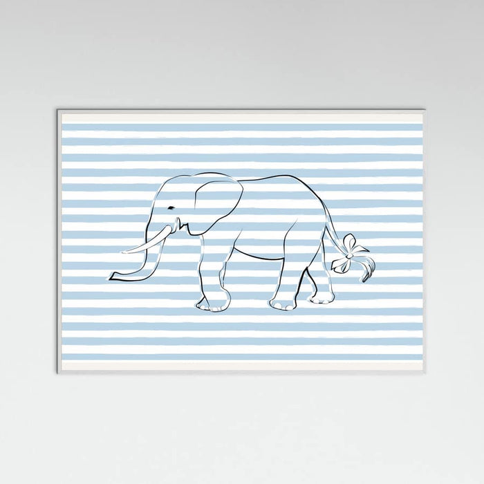Poster Stripe Elephant – poster e stampa artistica