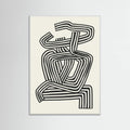 Stripe Woman Portrait Poster – poster and art print