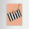 White Wood Striped Chic