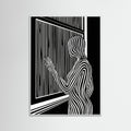White Wood Striped Contemplation