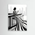 White Wood Striped Elegance