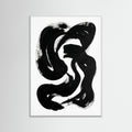 White Wood Striped Form Black
