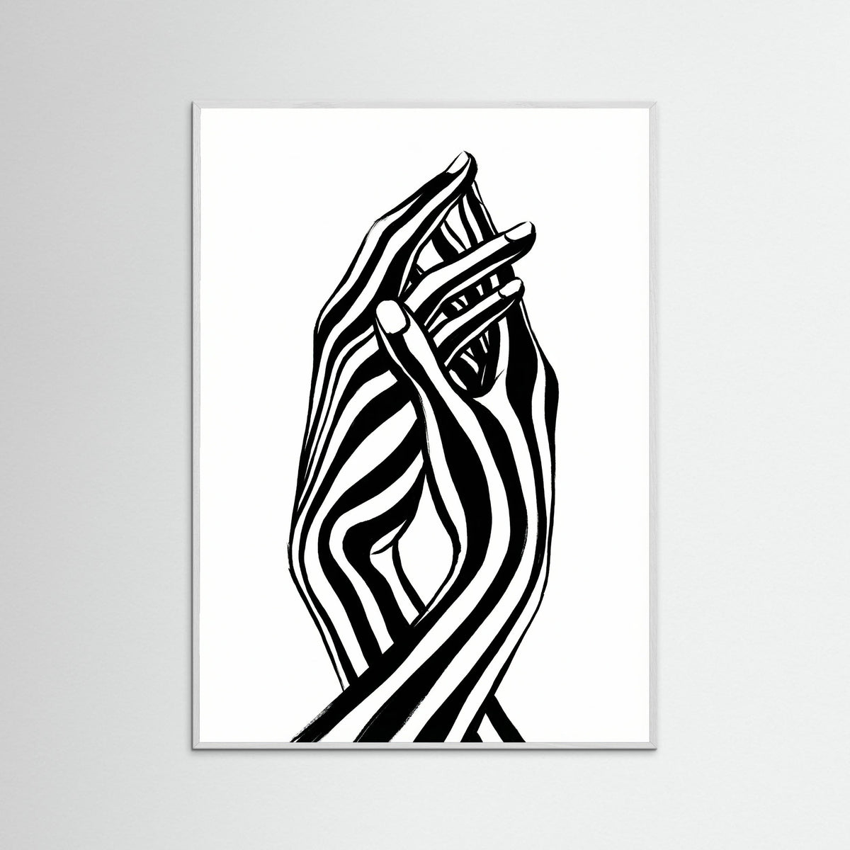 White Wood Striped Form